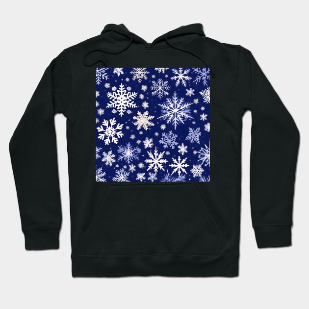 Chiyogami Snowflakes Pattern Hoodie by craftydesigns